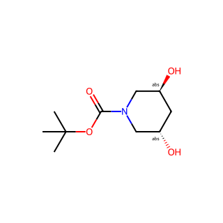 tert-butyl trans-3,5-dihydroxypiperidine-1-carboxylate
