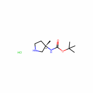 tert-Butyl (S)-(3-methylpyrrolidin-3-yl)carbamate hydrochloride