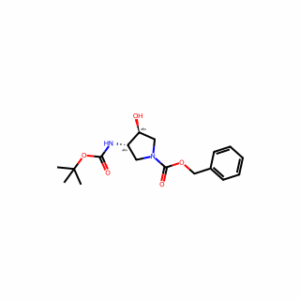 (3S,4S)-3-tert-Butoxycarbonylamino-4-hydroxy-pyrrolidine-1-carboxylicacidbenzylester