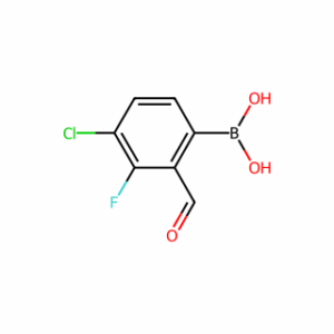 (4-Chloro-3-fluoro-2-formylphenyl)boronic acid