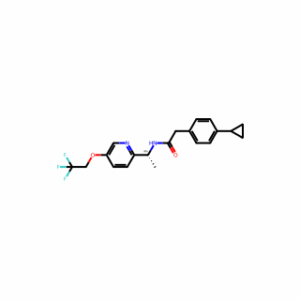 (R)-2-(4-cyclopropylphenyl)-N-(1-(5-(2,2,2-trifluoroethoxy)pyridin-2-yl)ethyl)acetamide