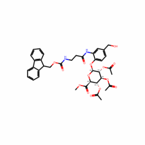 (2S,3R,4S,5S,6S)-2-(2-(3-((((9H-Fluoren-9-yl)methoxy)carbonyl)amino)propanamido)-4-(hydroxymethyl)phenoxy)-6-(methoxycarbonyl)tetrahydro-2H-pyran-3,4,5-triyl triacetate