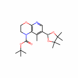 tert-Butyl 8-methyl-7-(4,4,5,5-tetramethyl-1,3,2-dioxaborolan-2-yl)-2,3-dihydro-1H-pyrido[2,3-b][1,4]oxazine-1-carboxylate