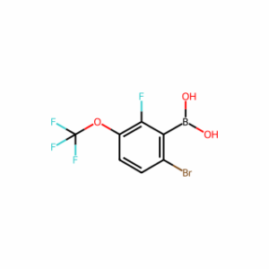 (6-Bromo-2-fluoro-3-(trifluoromethoxy)phenyl)boronic acid