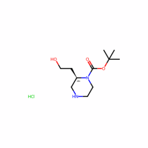 tert-Butyl (R)-2-(2-hydroxyethyl)piperazine-1-carboxylate hydrochloride