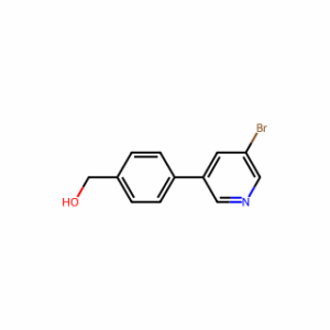 (4-(5-Bromopyridin-3-yl)phenyl)methanol