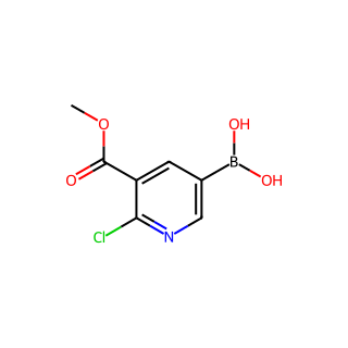 (6-chloro-5-(methoxycarbonyl)pyridin-3-yl)boronic acid