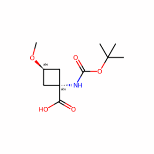 trans-1-(tert-butoxycarbonylamino)-3-methoxy-cyclobutanecarboxylic acid