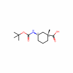 (1R,3R)-3-{[(tert-butoxy)carbonyl]amino}-1-methylcyclohexane-1-carboxylic acid