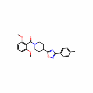 (2,6-Dimethoxyphenyl)(4-(3-(p-tolyl)-1,2,4-oxadiazol-5-yl)piperidin-1-yl)methanone