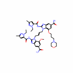 (E)-1-(4-(5-Carbamoyl-2-(1-ethyl-3-methyl-1H-pyrazole-5-carboxamido)-7-(3-morpholinopropoxy)-1H-benzo[d]imidazol-1-yl)but-2-en-1-yl)-2-(1-ethyl-3-methyl-1H-pyrazole-5-carboxamido)-7-methoxy-1H-benzo[d]imidazole-5-carboxamide