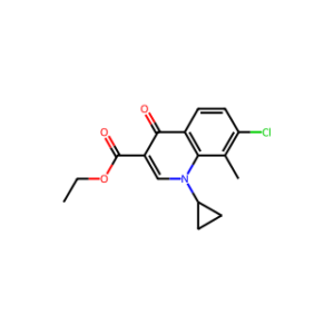 Ethyl 7-chloro-1-cyclopropyl-1,4-dihydro-8-methyl-4-oxo-3-quinolinecarboxylate