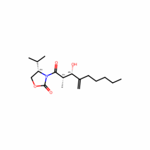 (4S)-3-[(2S,3S)-3-Hydroxy-2-methyl-4-methylene-1-oxononyl]-4-(1-methylethyl)-2-oxazolidinone