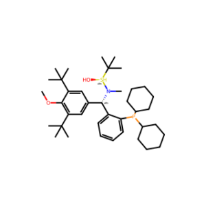(R)-N-((S)-(3,5-Di-tert-butyl-4-methoxyphenyl)(2-(dicyclohexylphosphanyl)phenyl)methyl)-N,2-dimethylpropane-2-sulfinamide