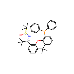 (R)-N-((S)-1-(5-(Diphenylphosphanyl) -9,9-dimethyl-9H-xanthen-4-yl)-2,2-dimethylpropyl)-2-methylpropane-2-sulfinamide
