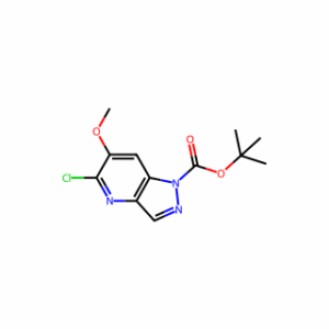 tert-Butyl 5-chloro-6-methoxy-1H-pyrazolo[4,3-b]pyridine-1-carboxylate