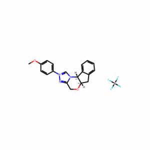 (5AS,10bR)-2-(4-methoxyphenyl)-5a,10b-dihydro-4H,6H-indeno[2,1-b][1,2,4]triazolo[4,3-d][1,4]oxazin-2-ium tetrafluoroborate