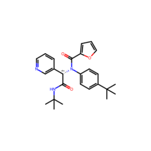 (S)-N-(4-(tert-Butyl)phenyl)-N-(2-(tert-butylamino)-2-oxo-1-(pyridin-3-yl)ethyl)furan-2-carboxamide