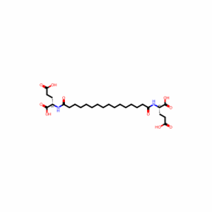 (2S,2′S)-2,2′-(Hexadecanedioylbis(azanediyl))dipentanedioic acid