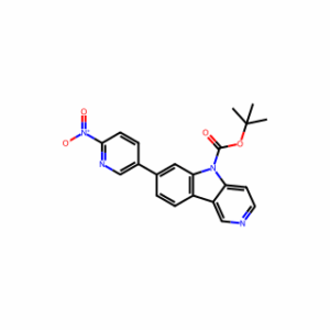 Tert-Butyl 7-(6-Nitropyridin-3-Yl)-5H-Pyrido[4,3-b]Indole-5-Carboxylate