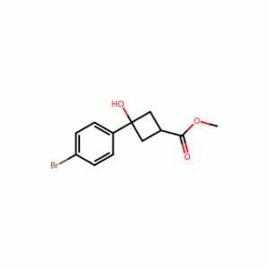 Methyl 3-(4-Bromophenyl)-3-Hydroxycyclobutane-1-Carboxylate