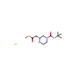tert-Butyl 3-(2-methoxy-2-oxoethyl)piperazine-1-carboxylate hydrochloride