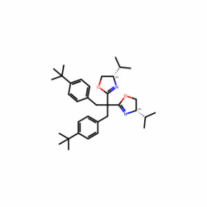 (4S,4′S)-2,2′-(1,3-Bis(4-(tert-butyl)phenyl)propane-2,2-diyl)bis(4-isopropyl-4,5-dihydrooxazole)
