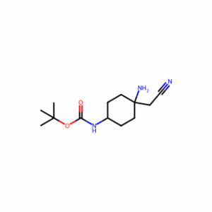 tert-butyl N-[4-amino-4-(cyanomethyl)cyclohexyl]carbamate