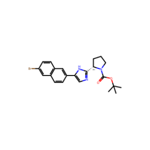 (S)-tert-Butyl 2-(5-(6-bromonaphthalen-2-yl)-1H-imidazol-2-yl)pyrrolidine-1-carboxylate
