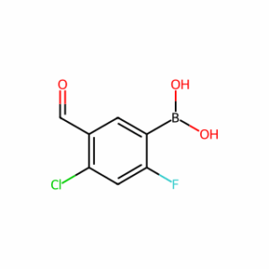 (4-Chloro-2-fluoro-5-formylphenyl)boronic acid