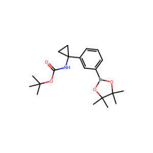 tert-Butyl(1-(3-(4,4,5,5-tetramethyl-1,3,2-dioxaborolan-2-yl)phenyl)cyclopropyl)carbamate