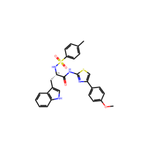 (S)-3-(1H-Indol-3-yl)-N-(4-(4-methoxyphenyl)thiazol-2-yl)-2-(4-methylphenylsulfonamido)propanamide