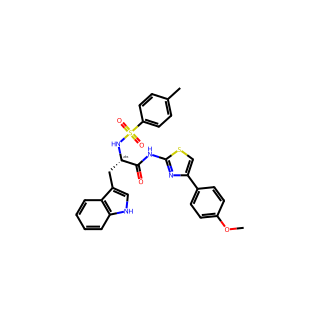 (S)-3-(1H-Indol-3-yl)-N-(4-(4-methoxyphenyl)thiazol-2-yl)-2-(4-methylphenylsulfonamido)propanamide