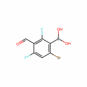 (6-bromo-2,4-difluoro-3-formylphenyl)boronicacid