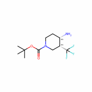tert-butyl cis-4-amino-3-(trifluoromethyl)piperidine-1-carboxylate