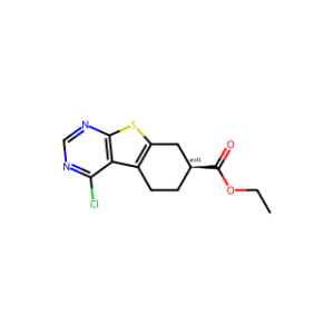 ETHYL 4-CHLORO-5,6,7,8-TETRAHYDROBENZO[4,5]THIENO[2,3-D]PYRIMIDINE-7-CARBOXYLATE