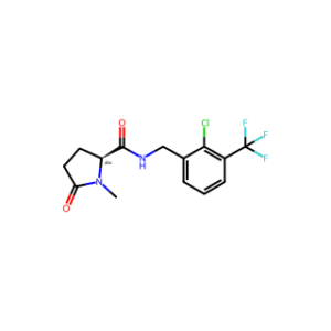 (S)-N-(2-Chloro-3-(trifluoromethyl)benzyl)-1-methyl-5-oxopyrrolidine-2-carboxamide
