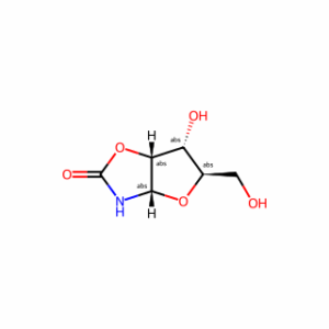 (3aS,5R,6R,6aR)-6-Hydroxy-5-(hydroxymethyl)tetrahydrofuro[2,3-d]oxazol-2(5H)-one