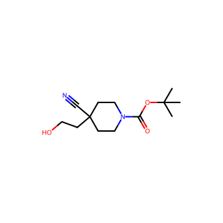 tert-butyl 4-cyano-4-(2-hydroxyethyl)piperidine-1-carboxylate