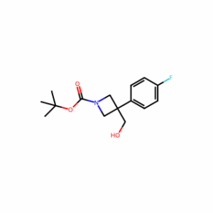 tert-butyl 3-(4-fluorophenyl)-3-(hydroxymethyl)azetidine-1-carboxylate