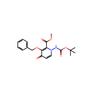 Methyl 3-(benzyloxy)-1-((tert-butoxycarbonyl)amino)-4-oxo-1,4-dihydropyridine-2-carboxylate