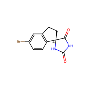 (R)-5′-Bromo-2′,3′-dihydrospiro[imidazolidine-4,1′-indene]-2,5-dione