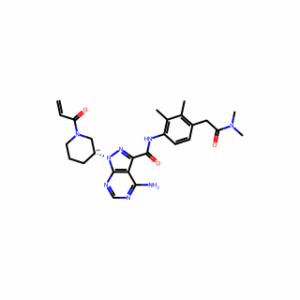 (R)-1-(1-Acryloylpiperidin-3-yl)-4-amino-N-(4-(2-(dimethylamino)-2-oxoethyl)-2,3-dimethylphenyl)-1H-pyrazolo[3,4-d]pyrimidine-3-carboxamide