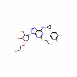 (1S,2S,3R,5S)-3-(7-(((1S,2R)-2-(3,4-Difluorophenyl)cyclopropyl)amino)-5-(propylthio)-3H-[1,2,3]triazolo[4,5-d]pyrimidin-3-yl)-5-(2-hydroxyethoxy)cyclopentane-1,2-diol