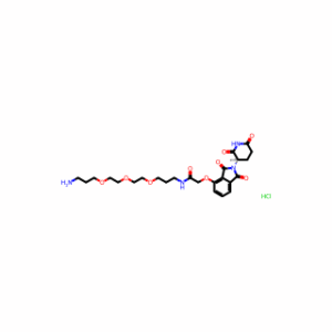 Thalidomide 4′-oxyacetamide-alkylC1-PEG3-alkylC3-amine