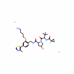 (2S,4R)-N-(2-(4-Aminobutoxy)-4-(4-methylthiazol-5-yl)benzyl)-1-((S)-2-(1-fluorocyclopropane-1-carboxamido)-3,3-dimethylbutanoyl)-4-hydroxypyrrolidine-2-carboxamide dihydrochloride