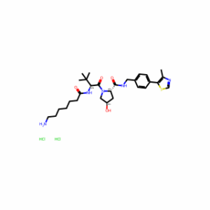 (2S,4R)-1-((S)-2-(7-Aminoheptanamido)-3,3-dimethylbutanoyl)-4-hydroxy-N-(4-(4-methylthiazol-5-yl)benzyl)pyrrolidine-2-carboxamide dihydrochloride