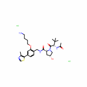 (2S,4R)-1-((S)-2-Acetamido-3,3-Dimethylbutanoyl)-N-(2-(4-Aminobutoxy)-4-(4-Methylthiazol-5-Yl)Benzyl)-4-Hydroxypyrrolidine-2-Carboxamide Dihydrochloride