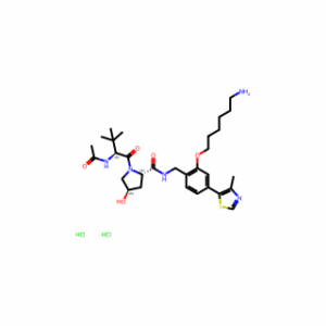 (2S,4R)-1-((S)-2-Acetamido-3,3-Dimethylbutanoyl)-N-(2-((6-Aminohexyl)Oxy)-4-(4-Methylthiazol-5-Yl)Benzyl)-4-Hydroxypyrrolidine-2-Carboxamide Dihydrochloride