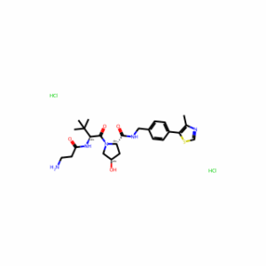 (2S,4R)-1-((S)-2-(3-Aminopropanamido)-3,3-dimethylbutanoyl)-4-hydroxy-N-(4-(4-methylthiazol-5-yl)benzyl)pyrrolidine-2-carboxamide dihydrochloride